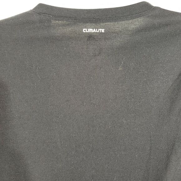 Adidas Clima Lite Women's T-Shirt Size Medium Black Short Sleeve Logo Fitted - Picture 6 of 9